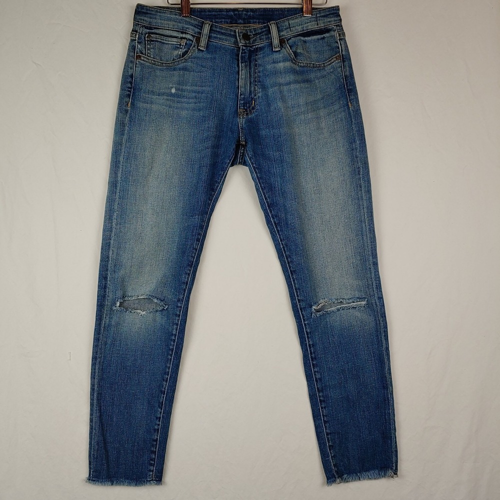 Denim Supply Ralph‎ Lauren Jeans Womens 28 Blue Morgan Crop Skinny Distressed